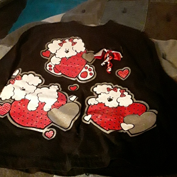 Other - SIZE  2T?? TAG IS  REMOVED. BLACK POODLE TOP.
